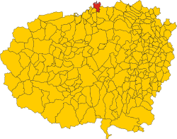 Map of comune of Casalgrasso (province of Cuneo, region Piedmont, Italy)